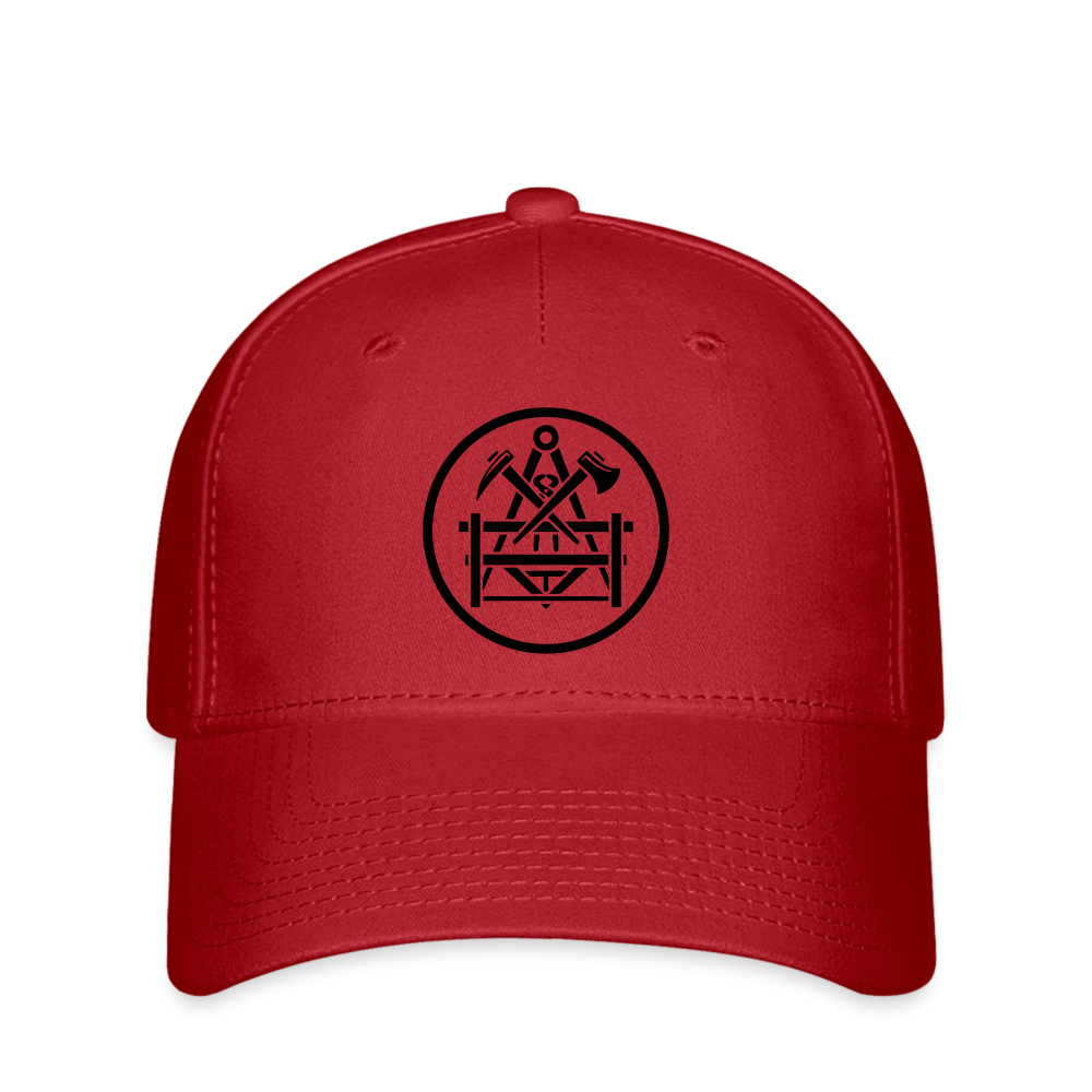 Flexfit Cap "Betonbauer" Rot Flexfit Cap