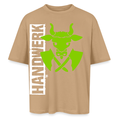 Oversized Unisex T-Shirt "Metzger" Beige Oversized Unisex T-Shirt
