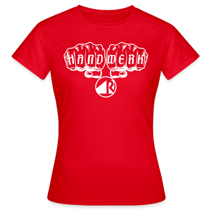 Frauen T-Shirt "Raumausstatter" Rot Frauen T-Shirt