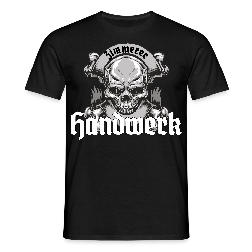 Unisex T-Shirt "Skull-Zimmerer" Schwarz Männer T-Shirt