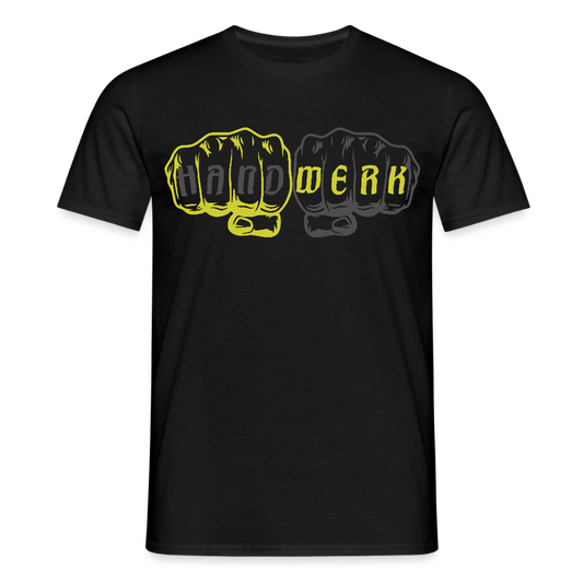 Unisex T-Shirt "Handwerk" Schwarz Männer T-Shirt
