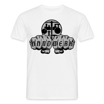 Unisex T-Shirt "Strassenbauer" Weiß Männer T-Shirt