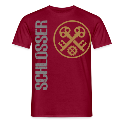 Unisex T-Shirt "Schlosser" Ziegelrot Männer T-Shirt