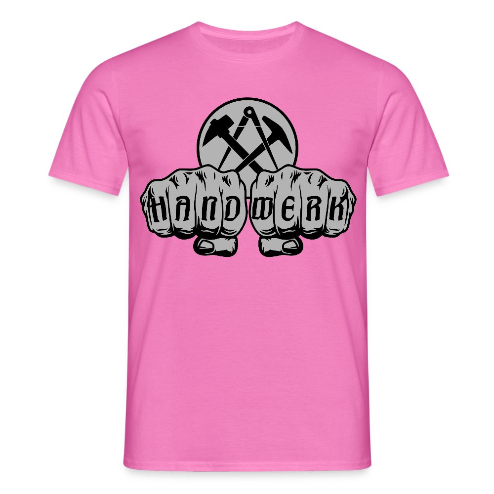 Unisex T-Shirt "Dachdecker" Pink Männer T-Shirt