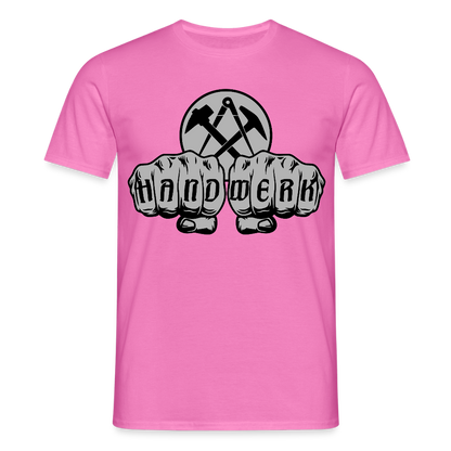 Unisex T-Shirt "Dachdecker" Pink Männer T-Shirt