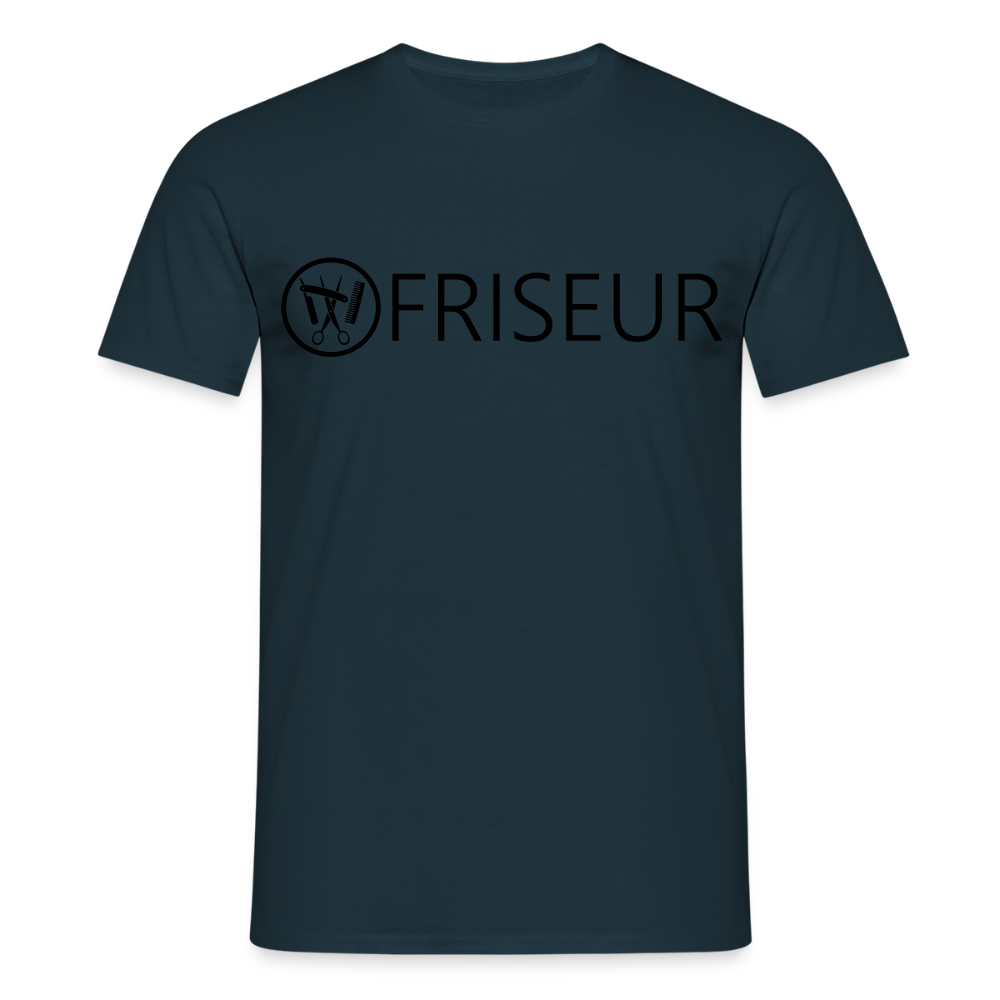 Unisex T-Shirt "Friseur" Navy Männer T-Shirt