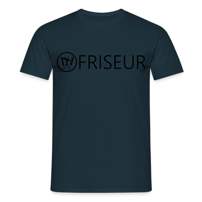 Unisex T-Shirt "Friseur" Navy Männer T-Shirt
