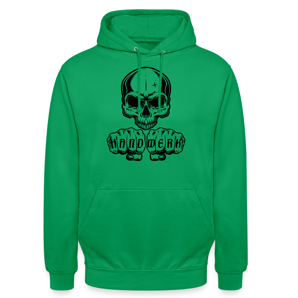 Unisex Hoodie "Skull-Handwerk" Kelly Green Unisex Hoodie