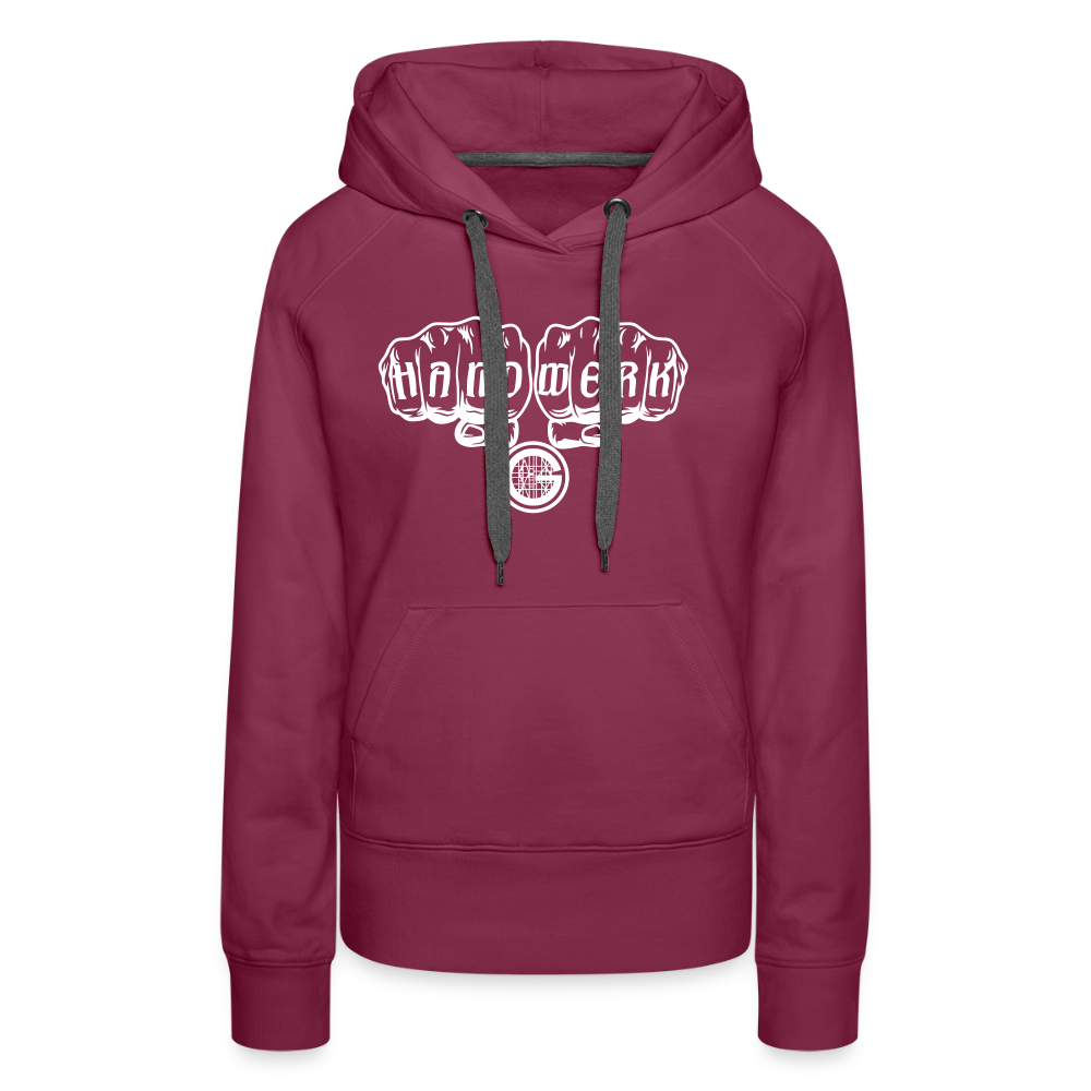 Frauen Premium Hoodie "Gerüstbauer" - Bordeaux