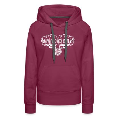 Frauen Premium Hoodie "Gerüstbauer" - Bordeaux
