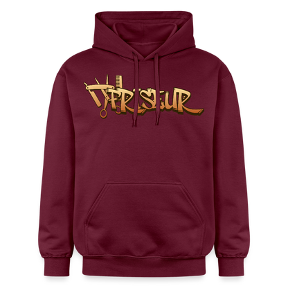 Gildan Unisex Softstyle® "Friseur" Maroon Gildan Unisex Softstyle® Midweight Hoodie