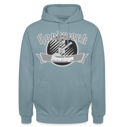 Unisex Hoodie "Fliesenleger" Nebelblau Unisex Hoodie