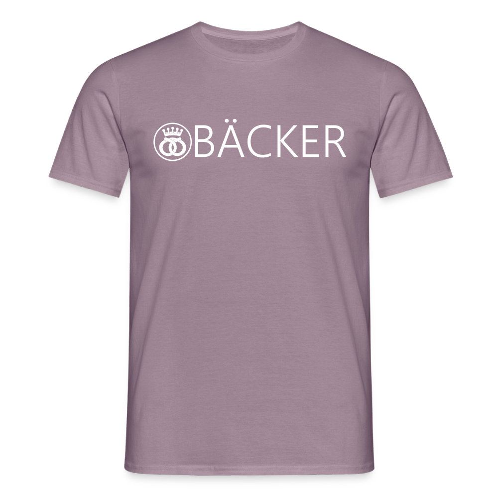 Unisex T-Shirt "Bäcker" Lilagrau Männer T-Shirt