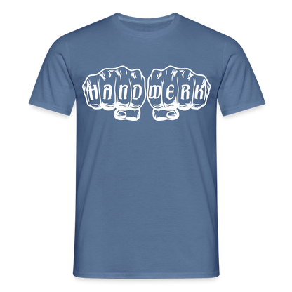 Unisex T-Shirt "Handwerk" Taubenblau Männer T-Shirt