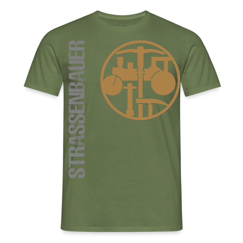 Unisex T-Shirt "Strassenbauer" Militärgrün Männer T-Shirt