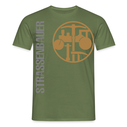 Unisex T-Shirt "Strassenbauer" Militärgrün Männer T-Shirt