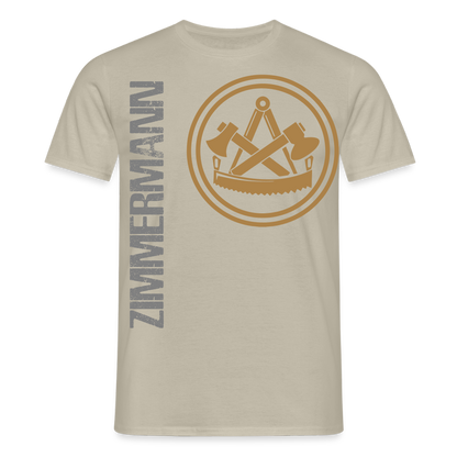 Unisex T-Shirt "Zimmermann" Sandbeige Männer T-Shirt