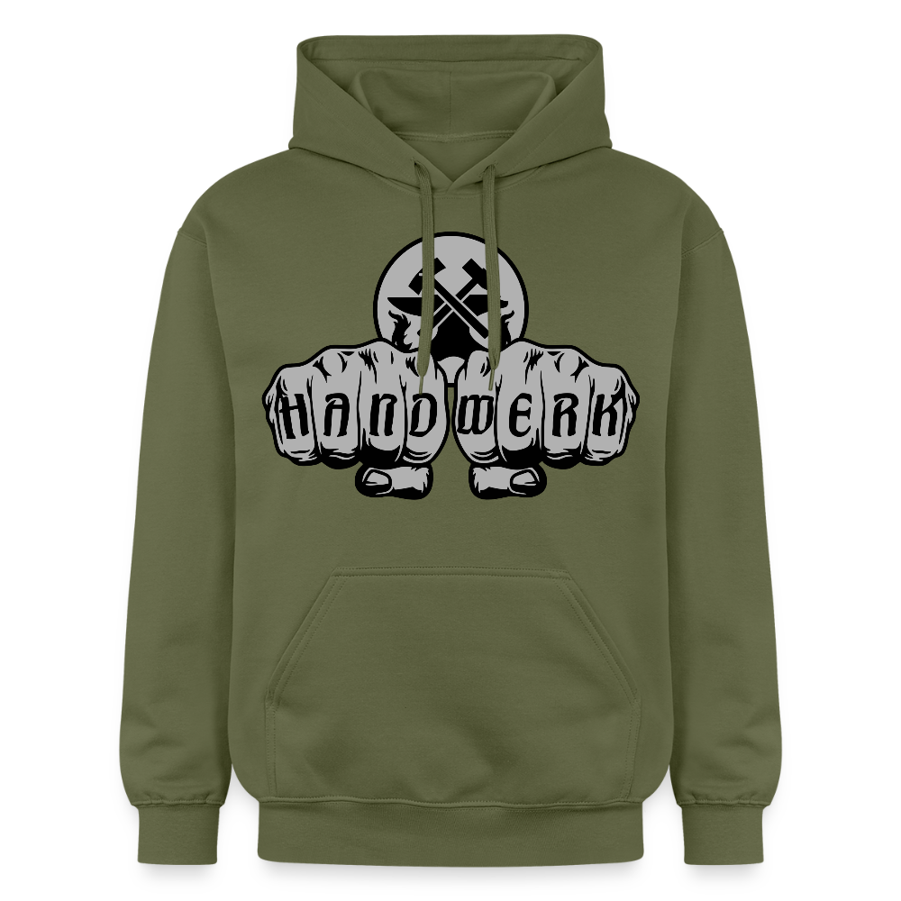 Gildan Unisex Softstyle® "Metallbauer" Militärgrün Gildan Unisex Softstyle® Midweight Hoodie