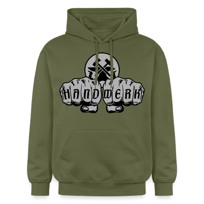 Gildan Unisex Softstyle® "Metallbauer" Militärgrün Gildan Unisex Softstyle® Midweight Hoodie