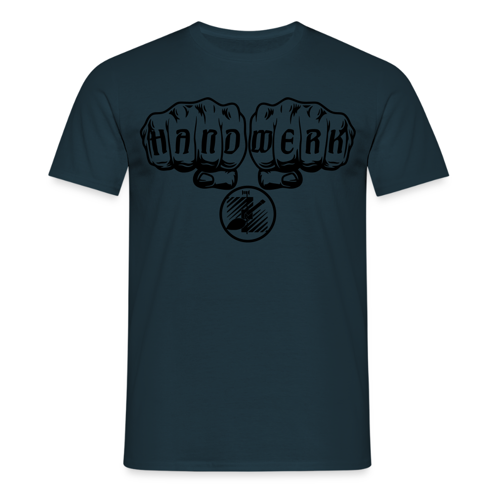 Unisex T-Shirt "Fliesenleger" Navy Männer T-Shirt