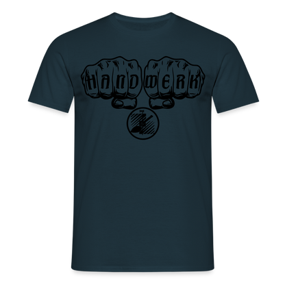 Unisex T-Shirt "Fliesenleger" Navy Männer T-Shirt