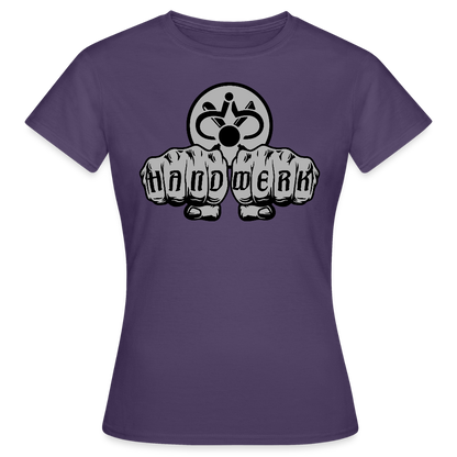 Frauen T-Shirt "Drechsler" Dunkellila Frauen T-Shirt