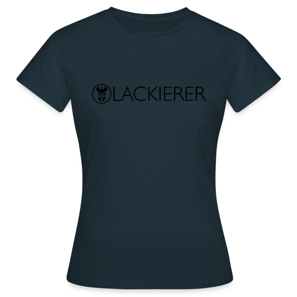 Frauen T-Shirt "Lackierer" Navy Frauen T-Shirt
