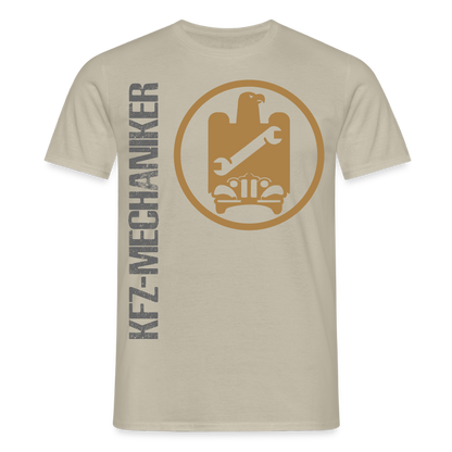 Unisex T-Shirt "KFZ-Mechaniker" Sandbeige Männer T-Shirt