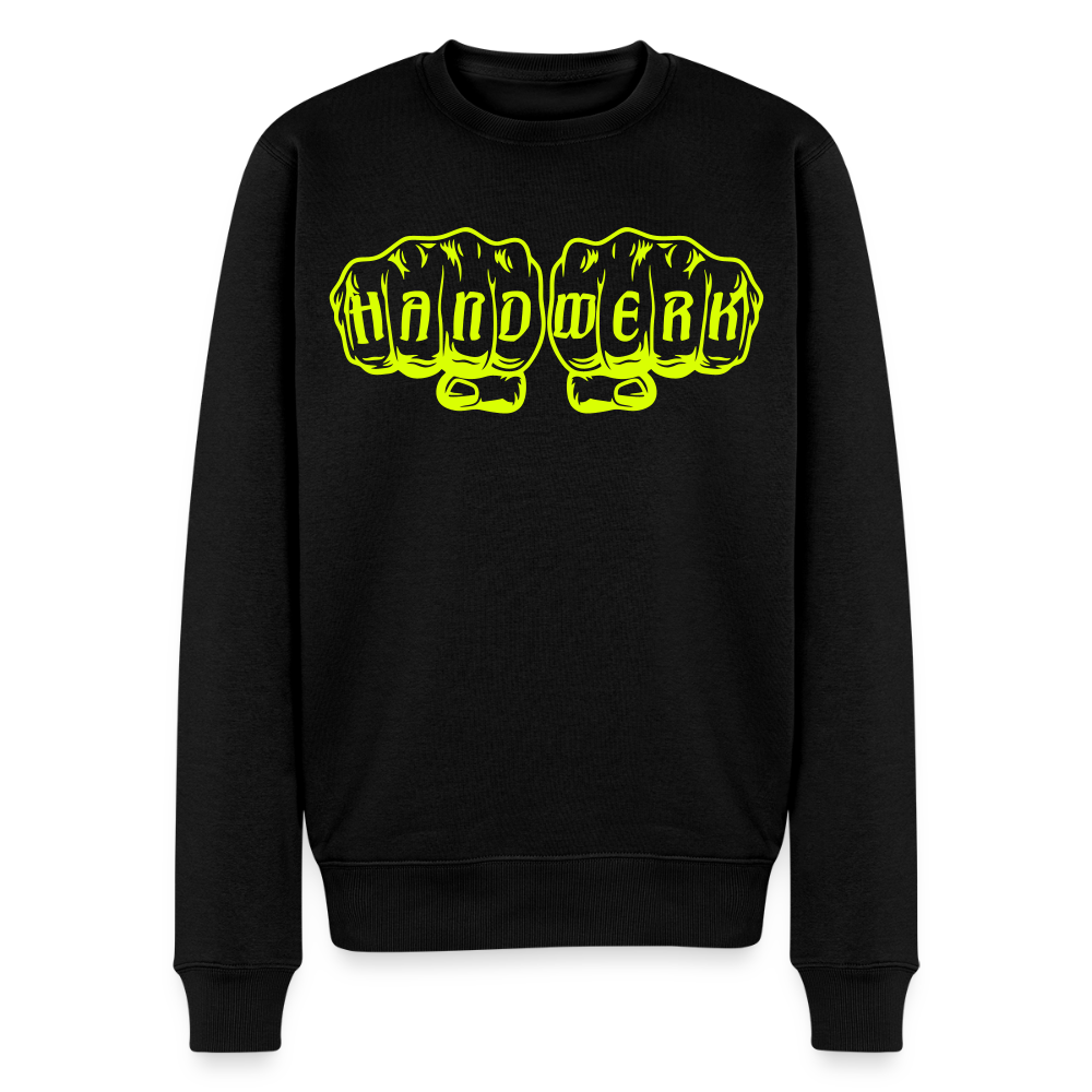 Unisex Premium Pullover "Bäcker" neongelb Schwarz Männer Premium Pullover