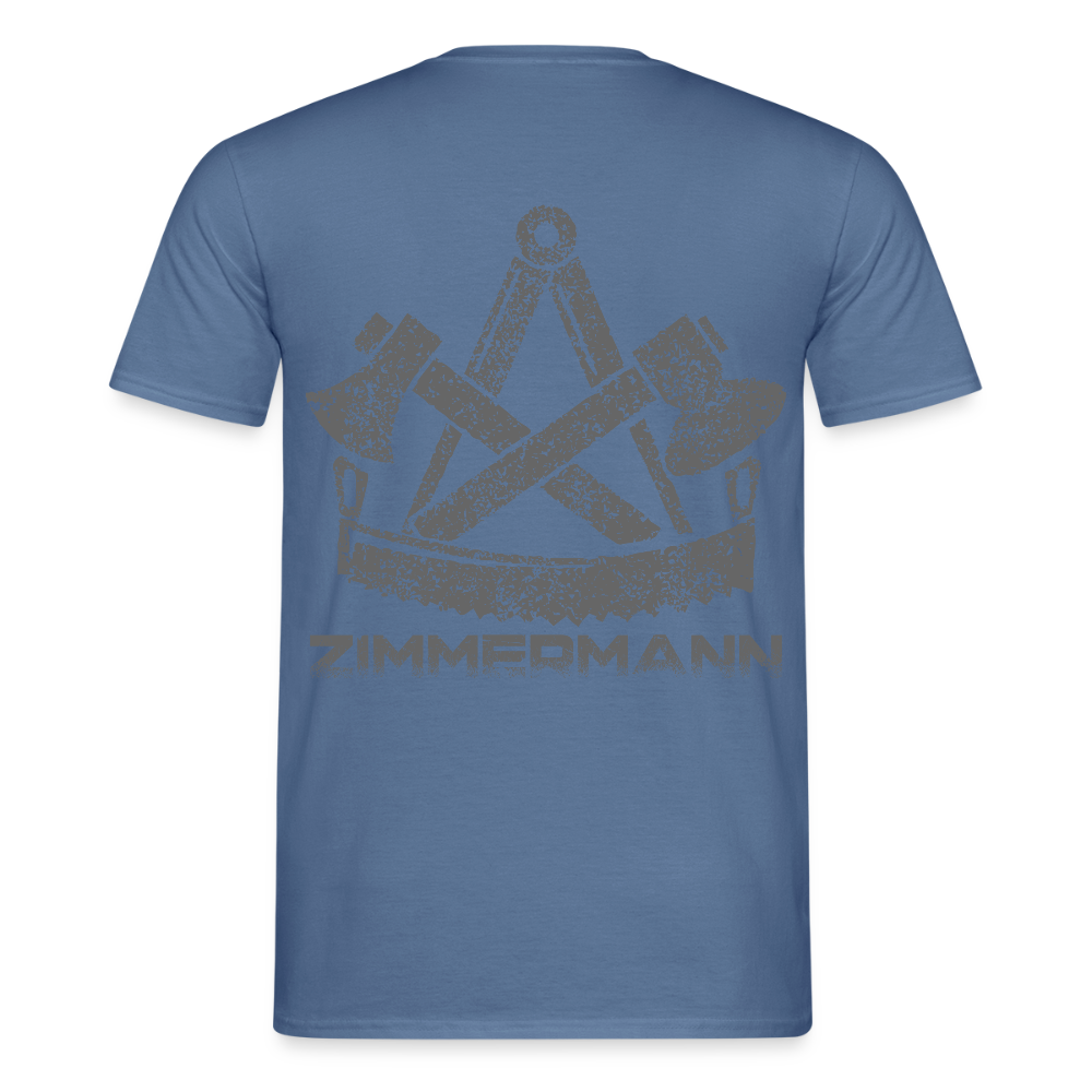 Unisex T-Shirt "Zimmermann" Taubenblau Männer T-Shirt