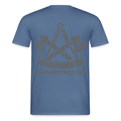 Unisex T-Shirt "Zimmermann" Taubenblau Männer T-Shirt