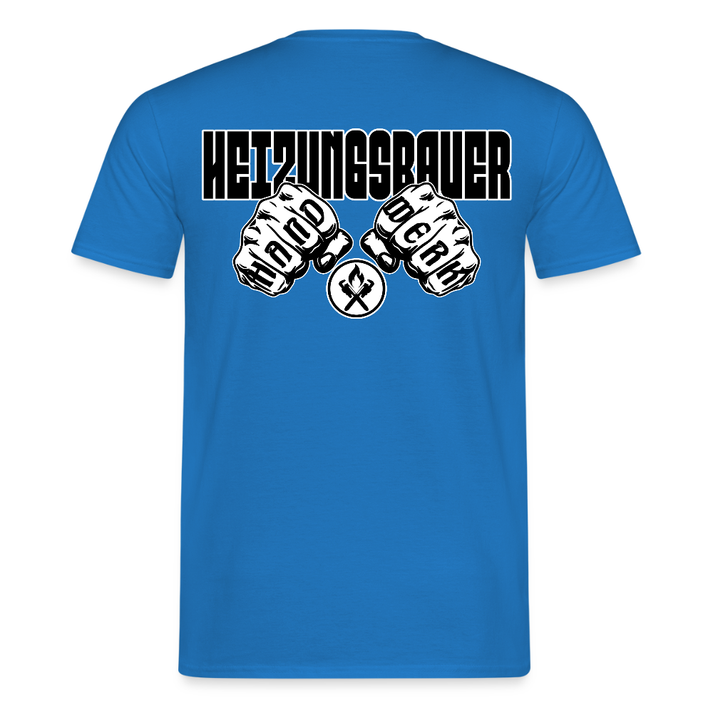 Unisex T-Shirt "Heizungsbauer" Royalblau Männer T-Shirt