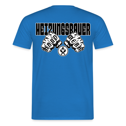 Unisex T-Shirt "Heizungsbauer" Royalblau Männer T-Shirt
