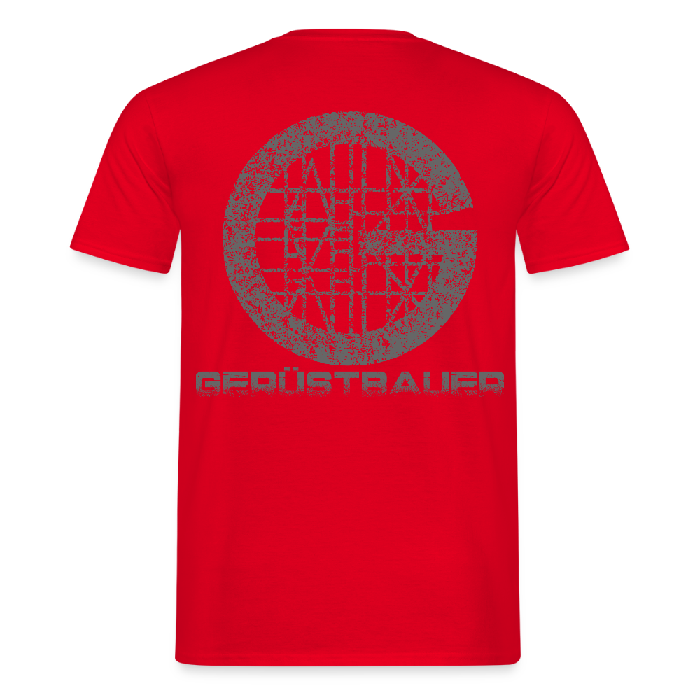 Unisex T-Shirt "Gerüstbauer" Rot Männer T-Shirt
