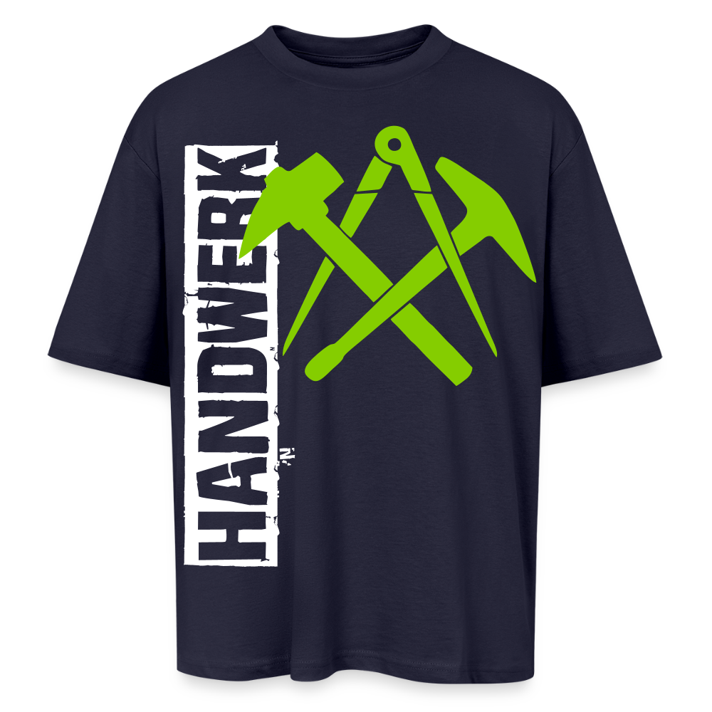 Oversized Unisex T-Shirt "Dachdecker" Navy Oversized Unisex T-Shirt