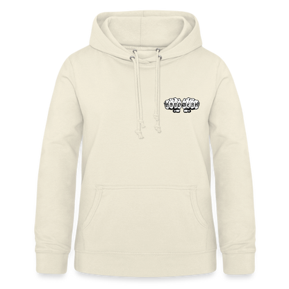 Frauen Hoodie "Metallbauerin" (beidseitig beruckt) - Vanille-Milchshake