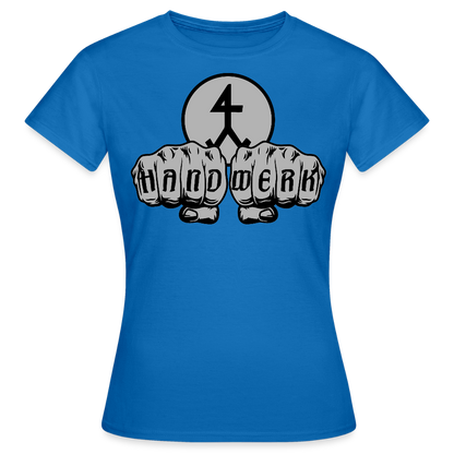 Frauen T-Shirt "Steinmetz" Royalblau Frauen T-Shirt
