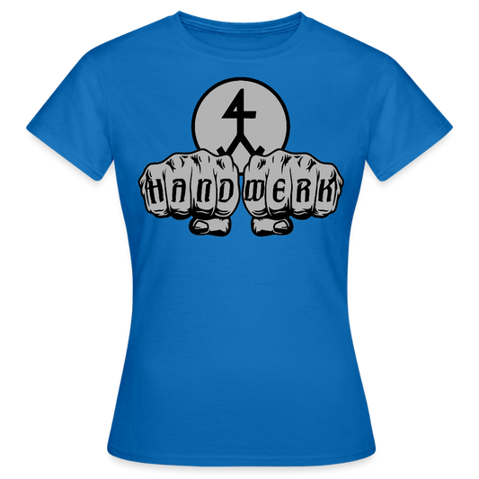 Frauen T-Shirt "Steinmetz" Royalblau Frauen T-Shirt