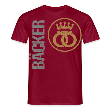 Unisex T-Shirt "Bäcker" Ziegelrot Männer T-Shirt