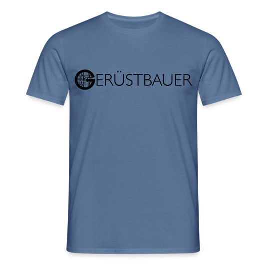 Unisex T-Shirt "Gerüstbauer" - Taubenblau 
