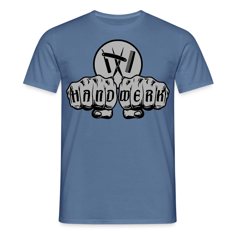 Unisex T-Shirt "Friseur" Taubenblau Männer T-Shirt