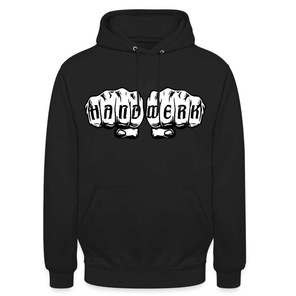 Unisex Hoodie "Handwerk" Schwarz Unisex Hoodie