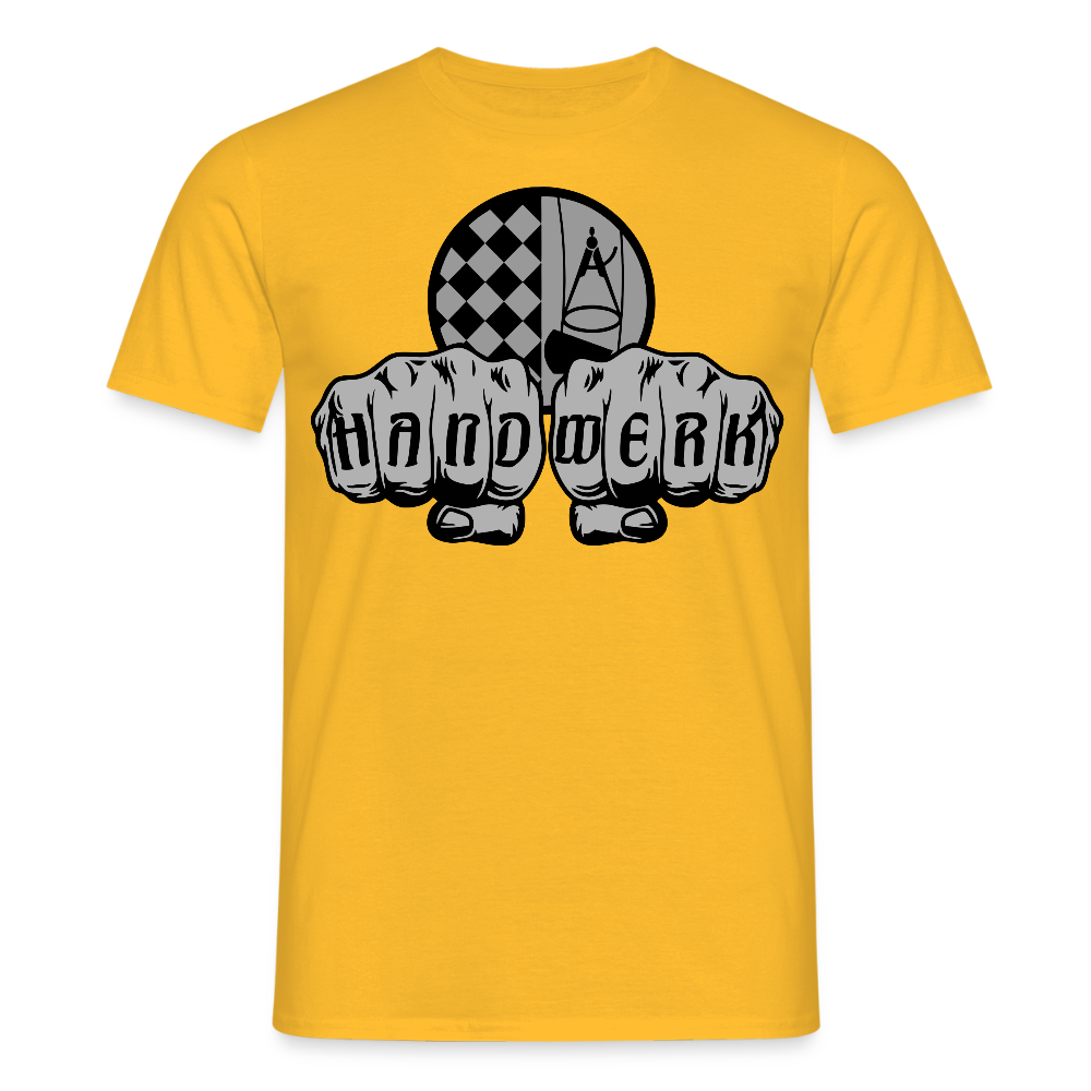 Unisex T-Shirt "Bodenleger" Gelb Männer T-Shirt