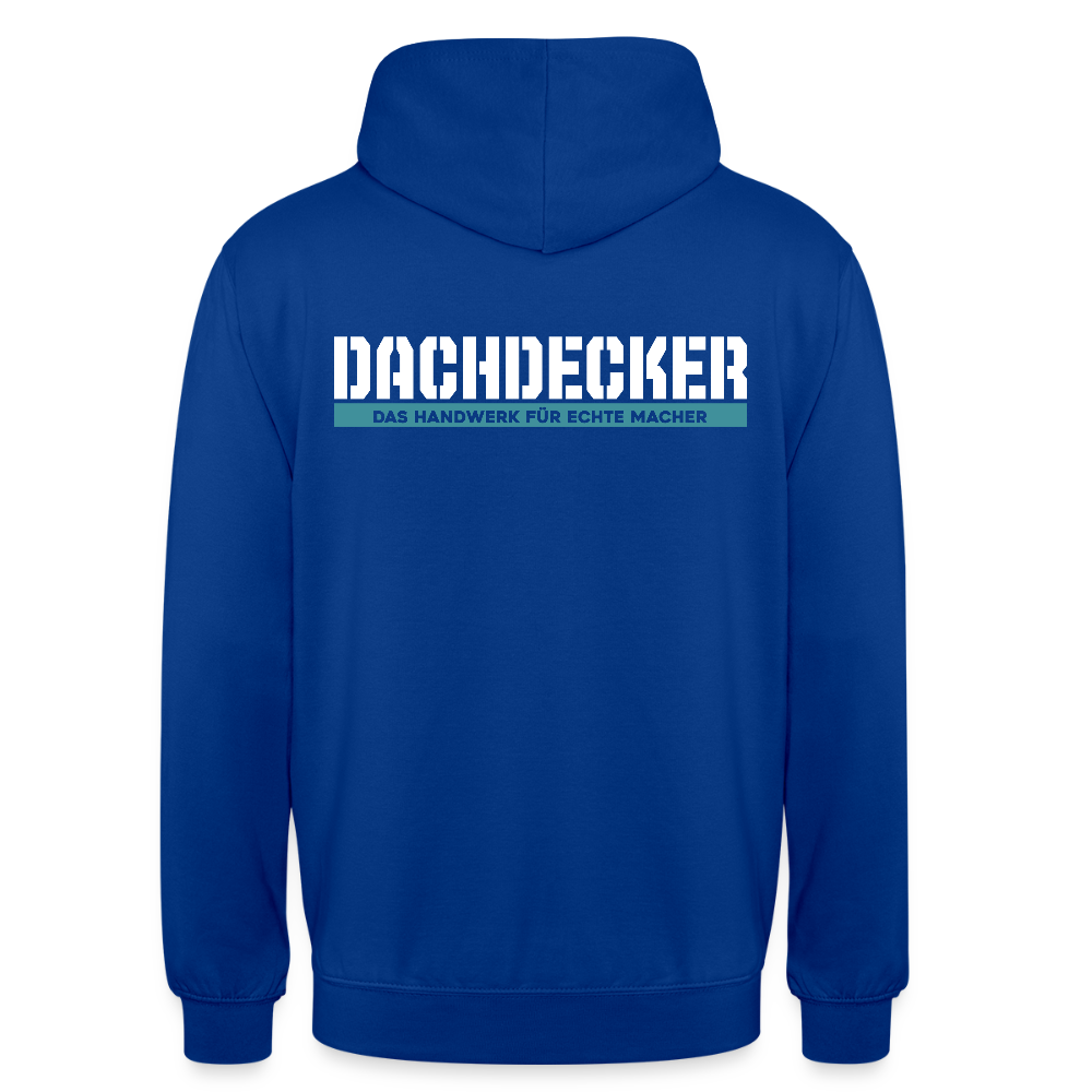 Unisex Hoodie HW-300 | MACHER "Dachdecker" Royalblau Unisex Hoodie {{ color }}