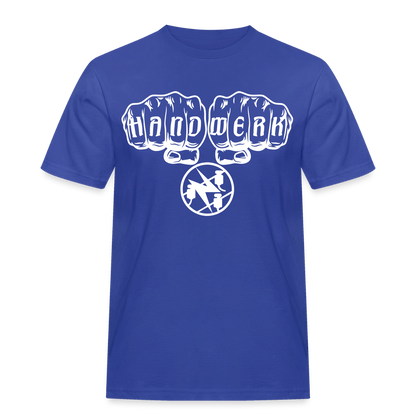 Männer Workwear T-Shirt "Elektriker" Royalblau Männer Workwear T-Shirt
