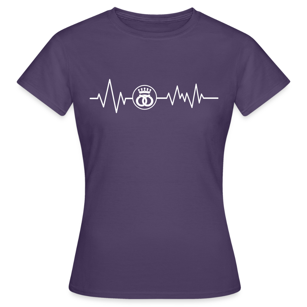 Frauen T-Shirt "Bäcker" Dunkellila Frauen T-Shirt