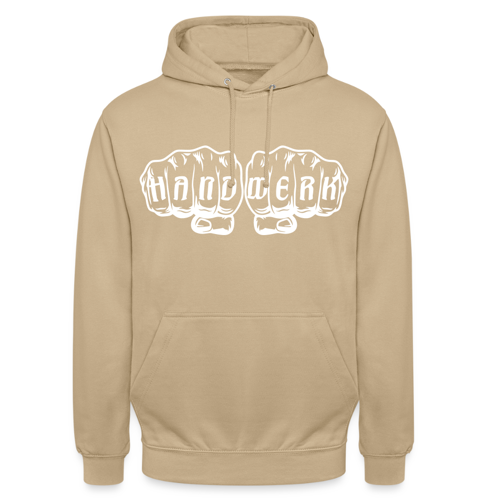 Unisex Hoodie "Handwerk" Beige Unisex Hoodie