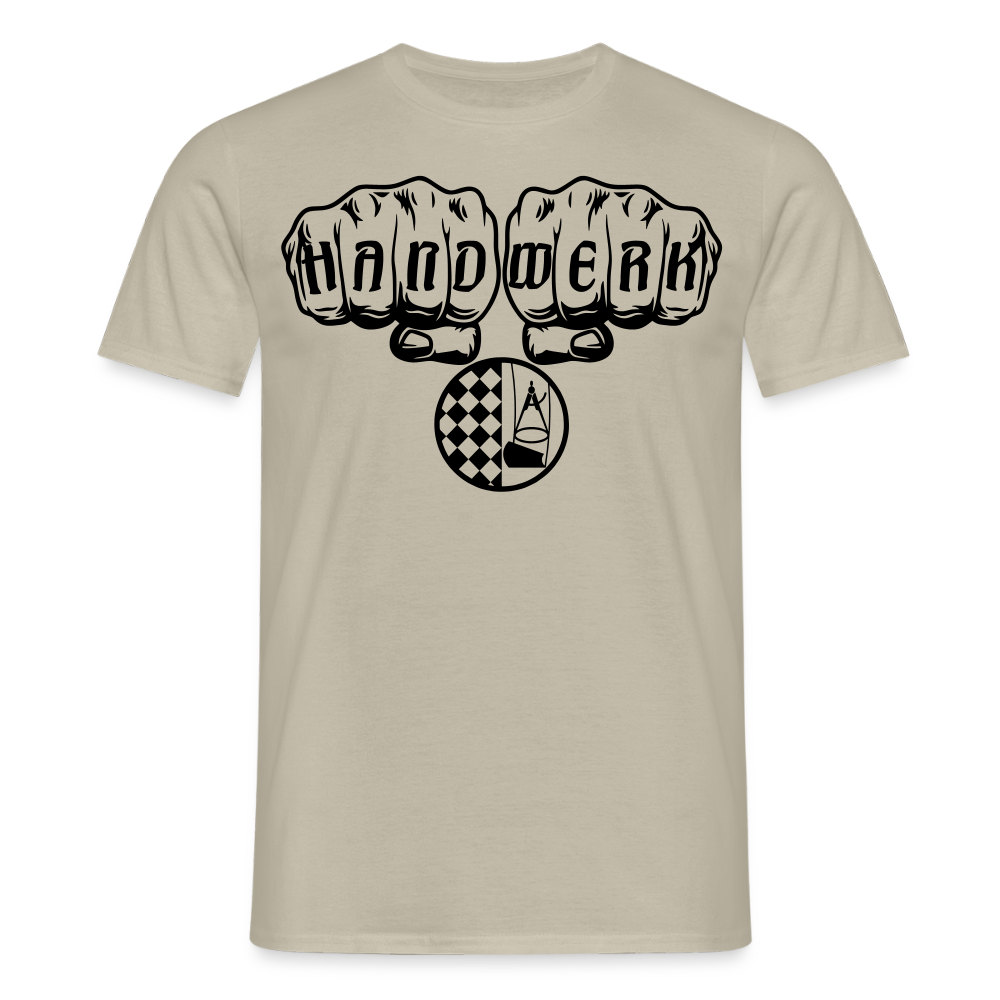 Unisex T-Shirt "Bodenleger" Sandbeige Männer T-Shirt