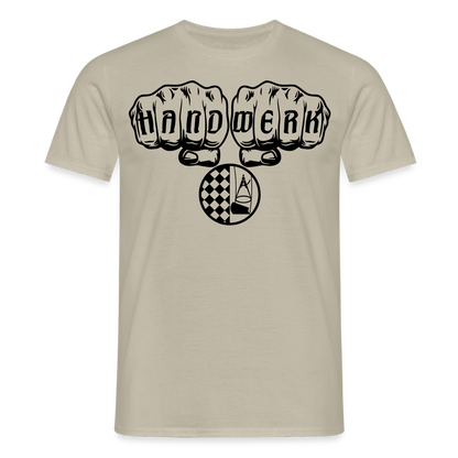 Unisex T-Shirt "Bodenleger" Sandbeige Männer T-Shirt