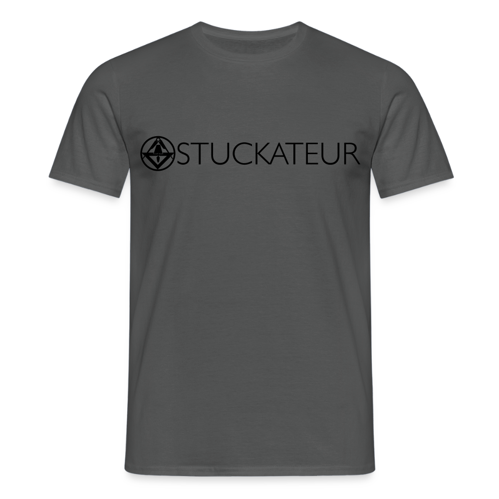 Unisex T-Shirt "Stuckateur" Anthrazit Männer T-Shirt